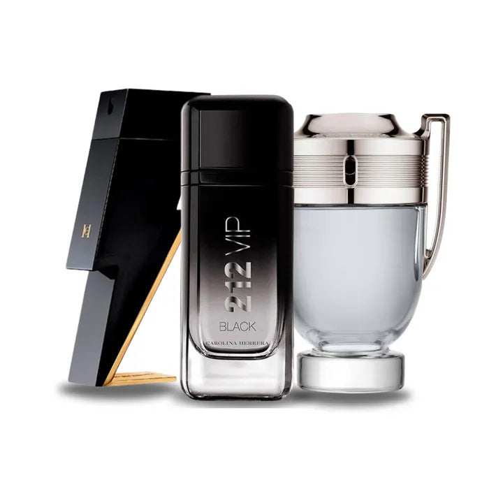 COMPRA 1 OBTÉN 3 - Carolina Herrera Bad Boy | Carolina Herrera 212 VIP Black | Paco Rabanne Invictus 100ml ®